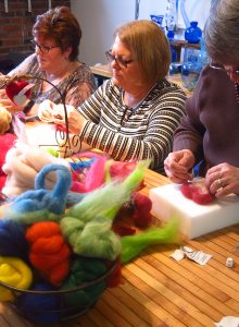 Beginner felters taking a stab at it.