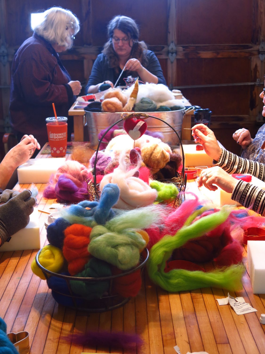 A colorful abundance of felt and needles